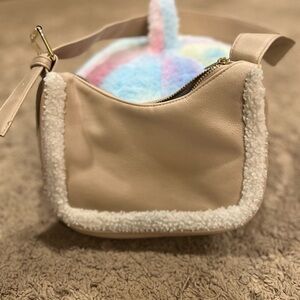 Wild Fable Tan Sherpa purse